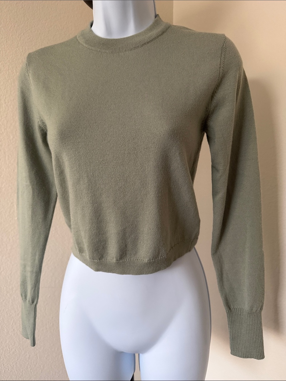 Alice + Olivia Sage  Green Knit Pullover